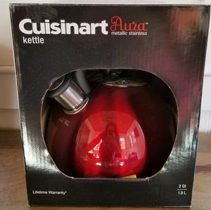 Never used, Cuisinart 2qt Red Tea Kettle